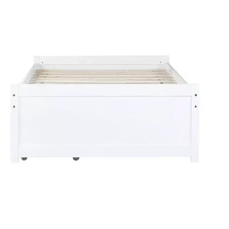 Cama de madera doble Luxystar con 2 cajones para habitaciones de huéspedes y niños