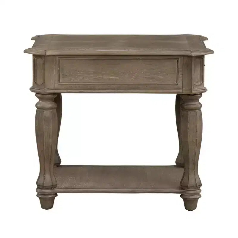 Liberty Furniture, Mesa auxiliar Magnolia Manor en bisque desgastado