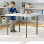 Flash Furniture Paige Mesa Plegable de Plástico para Niños con Patas con Bloqueo