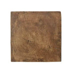 MAYEERTY Mesa Auxiliar Escultórica con Forma de Reloj de Arena, 1 Unidad, Mesa Auxiliar con Aspecto de Madera Artesanal para Sala de Estar, Patio