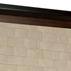 Espejo de cómoda Royal Hampton, 38 pulgadas, madera maciza color nogal oscuro y negro