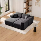 Sofá Seccional Modular PexFix con Chaise en Forma de L, Sofás Nube Modernos Tapizados con Cojines Decorativos para Sala de Estar Dormitorio