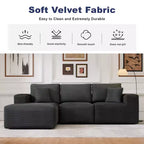 Sofá Seccional Modular PexFix con Chaise en Forma de L, Sofás Nube Modernos Tapizados con Cojines Decorativos para Sala de Estar Dormitorio