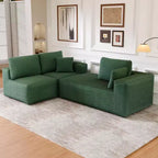 Sofá Seccional Modular PexFix con Chaise en Forma de L, Sofás Nube Modernos Tapizados con Cojines Decorativos para Sala de Estar Dormitorio