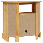 vidaXL Mesa Consola Cera Marrón Madera Maciza de Pino Mesa Consola Mediana - Marrón