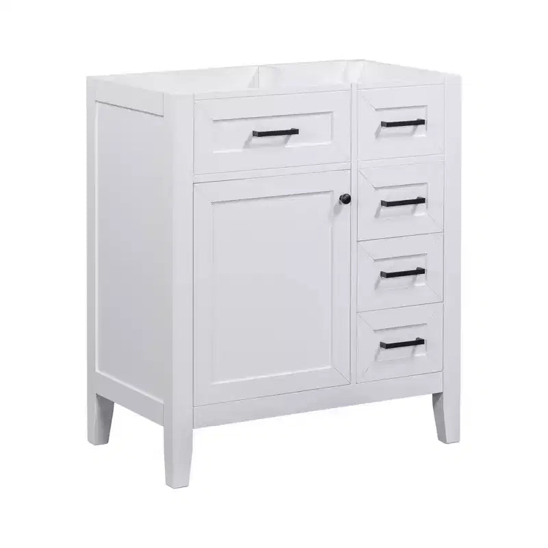 MAYEERTY 30 Mueble bajo de baño sin lavabo, con estructura sólida de MDF y cajones verdes