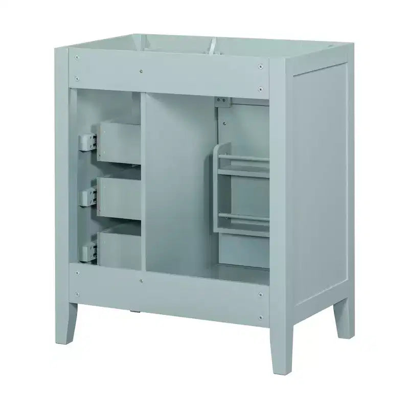 MAYEERTY 30 Mueble bajo de baño sin lavabo, con estructura sólida de MDF y cajones verdes