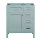 MAYEERTY 30 Bathroom Vanity without Sink Cabinet Base Solid Frame MDF Drawers Green