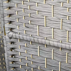 Mampara Plegable de 4 Paneles, 1.80 m de Altura, Biombo de Privacidad, Separador de Madera Independiente para Oficina en Casa