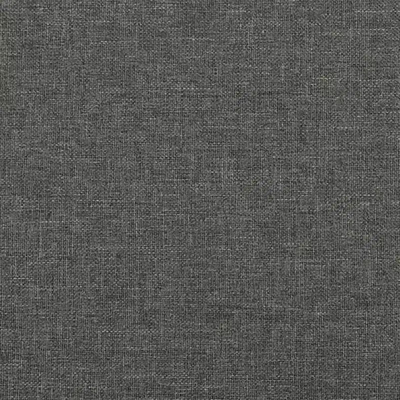 Base de cama Tela gris oscuro (100% poliéster), Contrachapado, Madera manufacturada