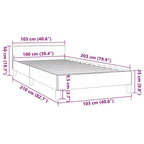 Estructura de cama con cabecero de piel sintética blanca, madera contrachapada, madera de ingeniería