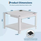 Soporte resistente para lavadora y secadora COZONY de 29 pulgadas, estante extraíble, base antivibración, capacidad de almacenamiento de 800 libras