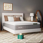 Novilla 12-in Medium Twin Hybrid Memory Foam/Coil Blend Mattress in a Box
