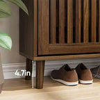 GDFStudio Alaric Mueble Zapatero Moderno de Madera con 2 Cajones Abatibles