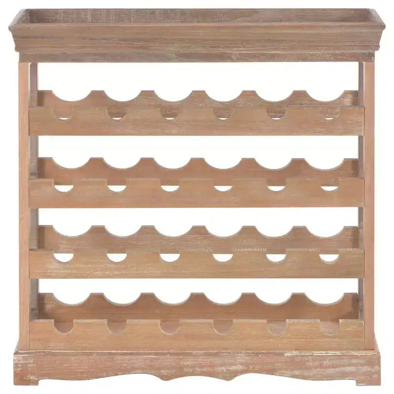 vidaXL Botellero de vino con bandeja superior Mueble organizador de vino de pie, Madera de ingeniería