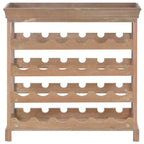 vidaXL Botellero de vino con bandeja superior Mueble organizador de vino de pie, Madera de ingeniería