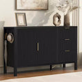 GDFStudio Law Modern Large Storage Cabinet with Drawers and Adjustable Shelves
