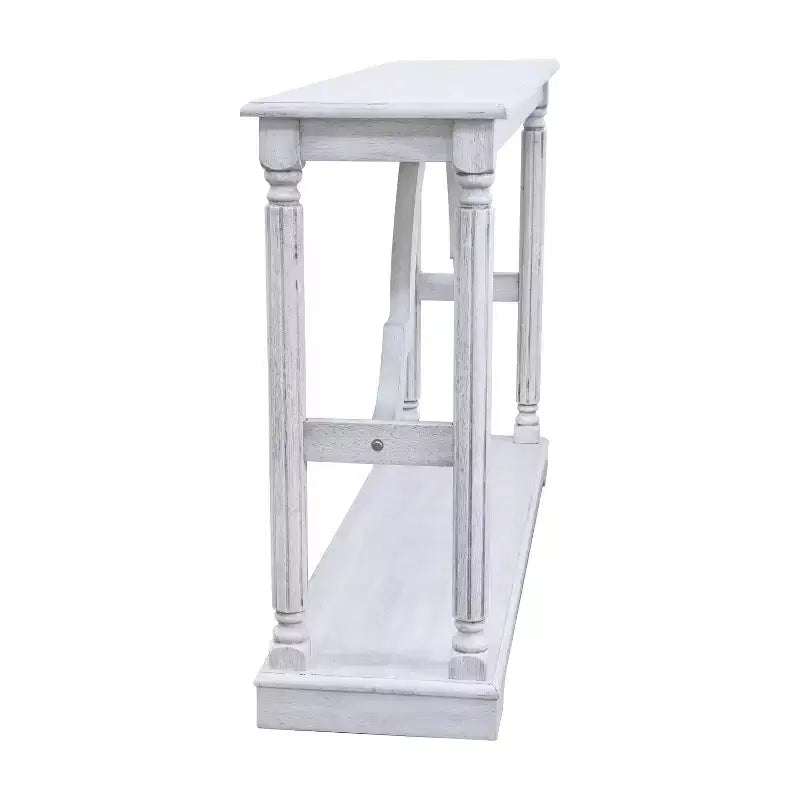 Mesa consola de madera Galano con estante inferior 45.9 An x 11.8 Prof x 29.9 Al