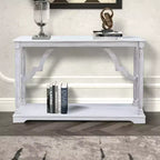 Mesa consola de madera Galano con estante inferior 45.9 An x 11.8 Prof x 29.9 Al