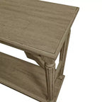 Mesa consola de madera Galano con estante inferior 45.9 An x 11.8 Prof x 29.9 Al