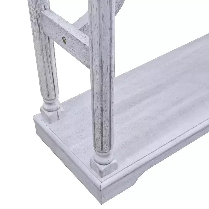 Mesa consola de madera Galano con estante inferior 45.9 An x 11.8 Prof x 29.9 Al