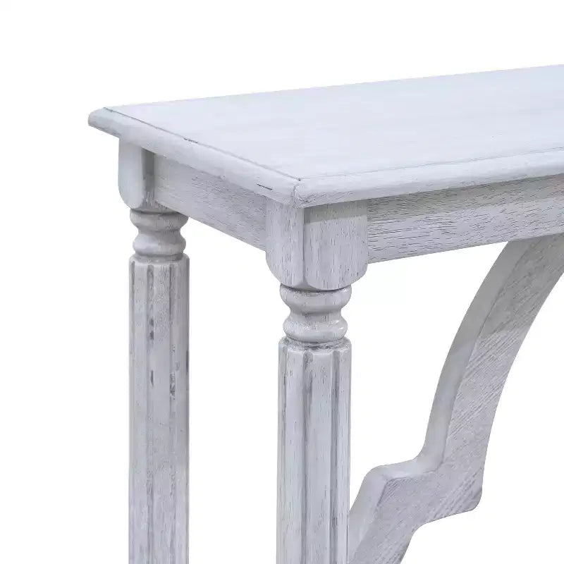 Mesa consola de madera Galano con estante inferior 45.9 An x 11.8 Prof x 29.9 Al