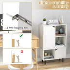 Estantería apilable Costway, gabinete de celosía combinable, estantería de suelo abierta, ajustable