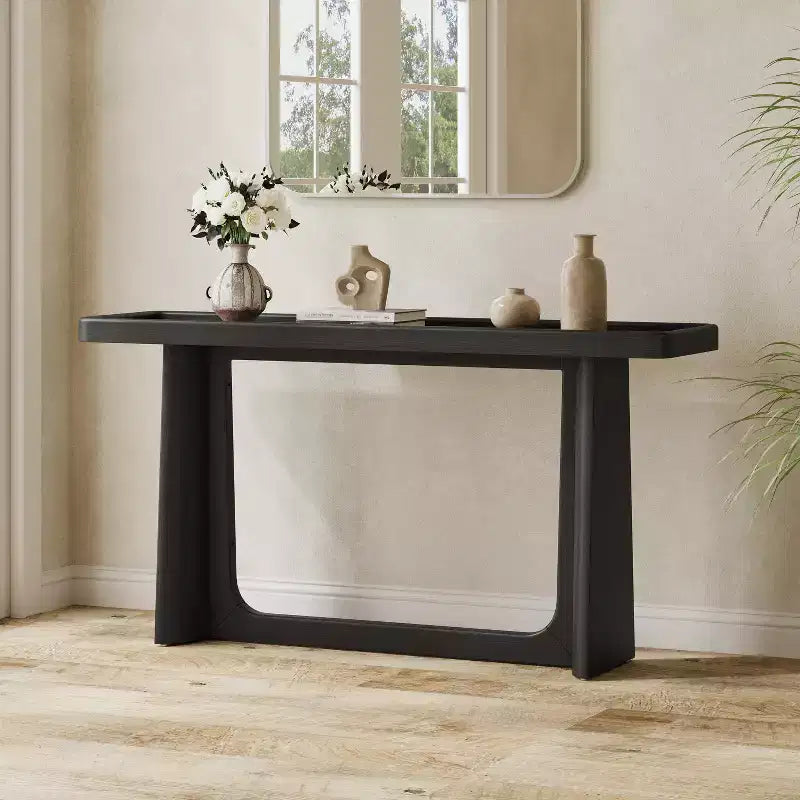 Christopher Knight Home Mesa de consola Bridgely con diseño de tablero de bandeja