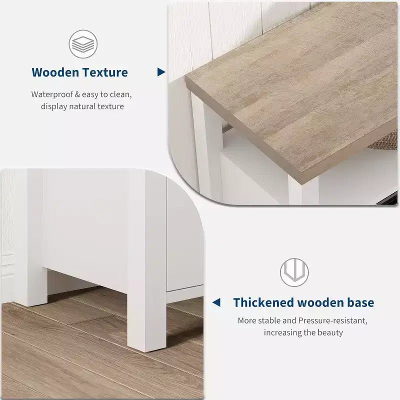 Mueble de TV de Granja para Televisores de 70 Pulgadas, Centro de Entretenimiento de 63 Pulgadas de Largo con Almacenamiento y Estante Abierto, Mueble de Televisión Grande, Mesa Consola Multimedia Alta y Moderna