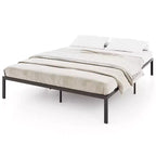 Costway Queen Size Metal Bed Frame Heavy Duty Support Slats Mattress Foundation