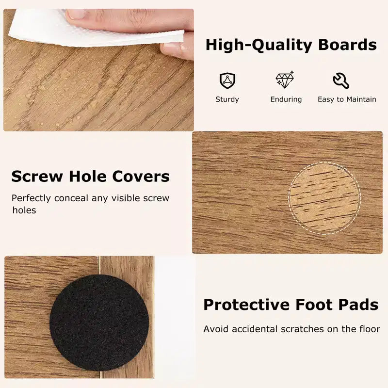 Estantería de 11 niveles Costway con kits antivuelco, estante de exhibición de madera en forma de árbol
