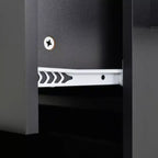 Carro de cocina con superficie de madera y barra de desayuno plegable, isla de cocina móvil con ruedas, almacenamiento y toallero