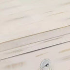 vidaXL Mesita de Noche Blanca 40x30x50 cm Madera Maciza de Mango