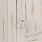 vidaXL Mesita de Noche Blanca 40x30x50 cm Madera Maciza de Mango
