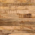 vidaXL Mesita de Noche Negra de Madera Maciza de Mango Mesita de Noche Mediana