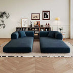 Whisen 78.8 Sofá seccional modular sin brazos, sofá cama convertible, sofá de compresión con respaldo y reposabrazos con almohada