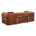 Whisen 78.8 Sofá seccional modular sin brazos, sofá cama convertible, sofá de compresión con respaldo y reposabrazos con almohada