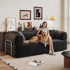 Whisen 78.8 Boneless Modular Sectional Sofa, Convertible Floor Sofa Bed, Compression Sofa with Pillow Back Support Armrest