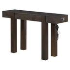 Mesa consola de 47" con cajones de almacenamiento, mesa detrás del sofá de chapa de madera, mesa estrecha para entrada para sala de estar u oficina en casa-Panipeachy