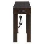 Mesa consola de 47" con cajones de almacenamiento, mesa detrás del sofá de chapa de madera, mesa estrecha para entrada para sala de estar u oficina en casa-Panipeachy