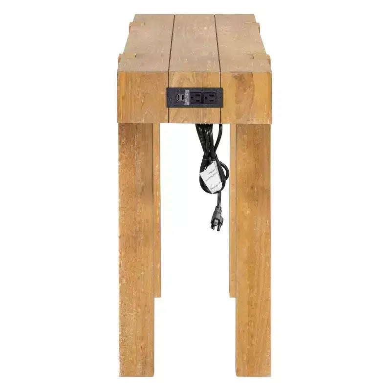 Mesa consola de 47" con cajones de almacenamiento, mesa detrás del sofá de chapa de madera, mesa estrecha para entrada para sala de estar u oficina en casa-Panipeachy