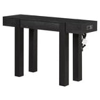 Mesa consola de 47" con cajones de almacenamiento, mesa detrás del sofá de chapa de madera, mesa estrecha para entrada para sala de estar u oficina en casa-Panipeachy