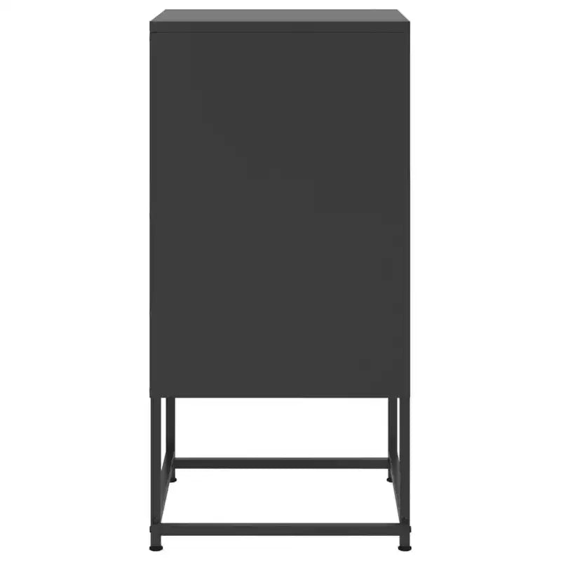vidaXL Mesita de Noche Auxiliar Mueble de Dormitorio de Acero