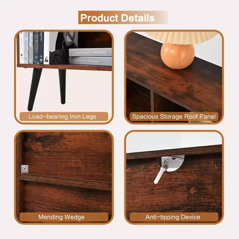 Estantería de almacenamiento de 10 cubos, organizador de almacenamiento de cubos de madera, estantería de madera de 3 niveles para sala de estar/oficina, vitrina, cubos de almacenamiento para decoración del hogar