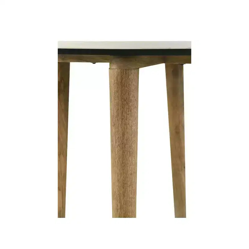 Coaster, Mesa de centro redonda Aldis de mármol con tope blanco