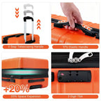 Maleta de cabina rígida expandible de 24 pulgadas con ruedas giratorias, maleta de cabina rígida con cerradura TSA, maleta rígida ligera