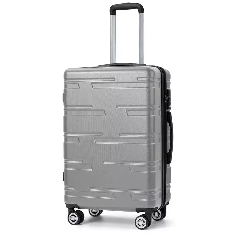 Maleta de cabina rígida expandible de 24 pulgadas con ruedas giratorias, maleta de cabina rígida con cerradura TSA, maleta rígida ligera