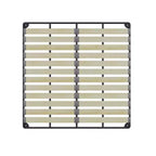 Cama de plataforma tapizada tamaño King Whisen, armazón de cama de metal y madera maciza con cabecera de terciopelo con forma especial