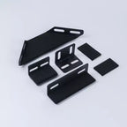 Cama de plataforma tapizada tamaño King Whisen, armazón de cama de metal y madera maciza con cabecera de terciopelo con forma especial