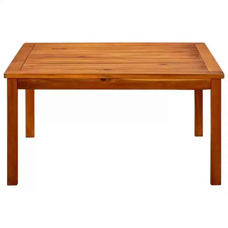 vidaXL Mesa de Centro Madera Maciza de Acacia Natural - 33.5 x 33.5 x 17.7